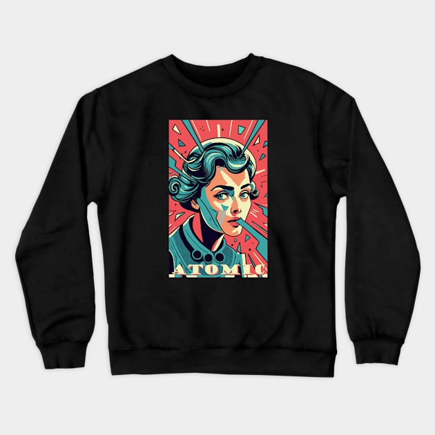 Abstact woman face Crewneck Sweatshirt by Kingrocker Clothing